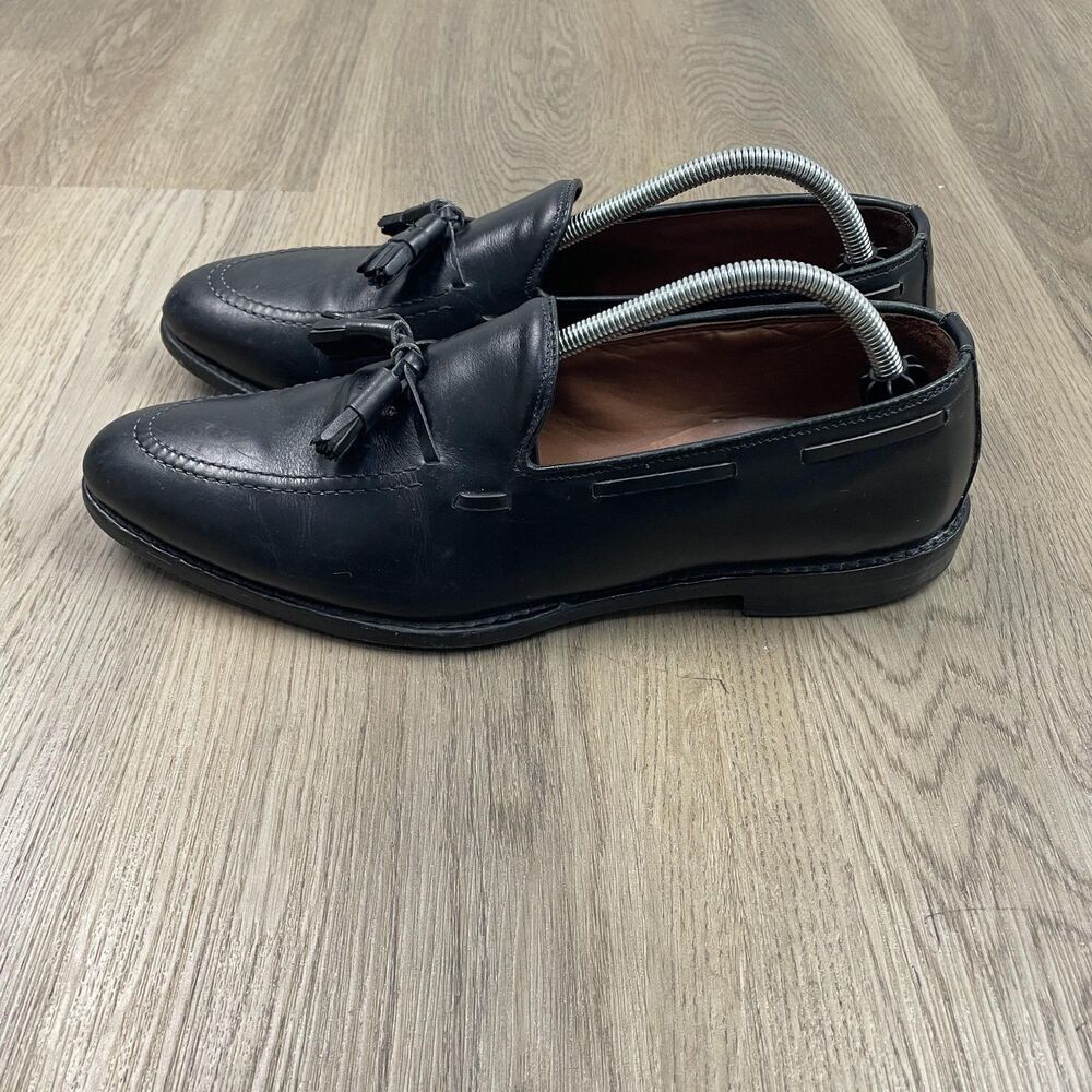 Allen Edmonds Grayson Shoes Mens Size 11 A Black Tassel Loafers Narrow USA - Picture 3 of 12